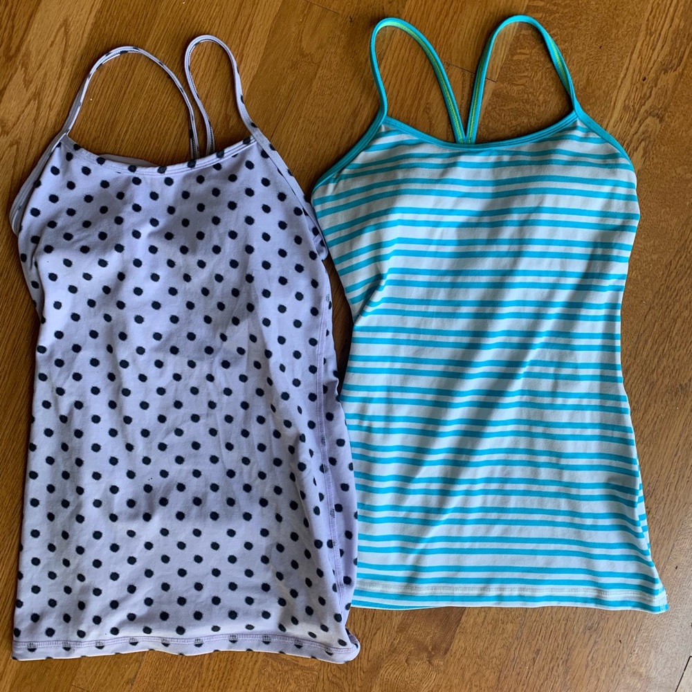 Lululemon Power Y tanks sz4